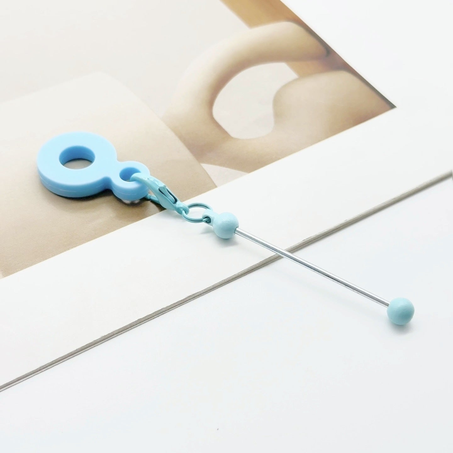 Wholesale Silicone DIY Beadable Straw 8-10mm Silicone Straw Keychain Accessories